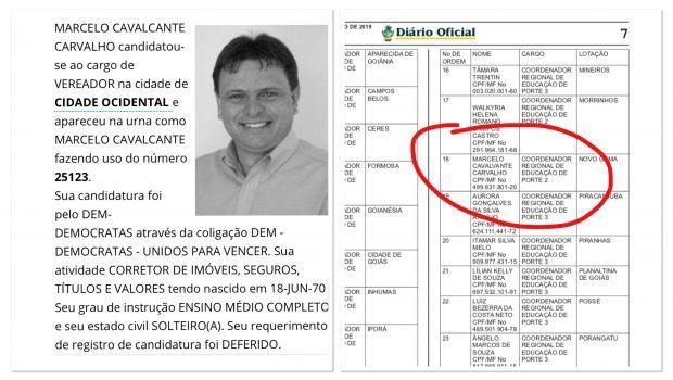 vereador derrotado, só com ensino médio, é nomeado por Caiado para ser coordenador de Educação em Novo Gama