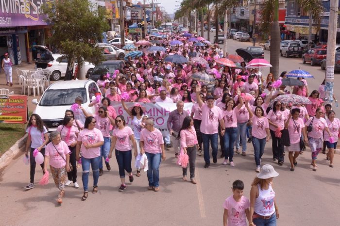 Caminhada Rosa é realizada em Águas Lindas para conscientização sobre o câncer de mama