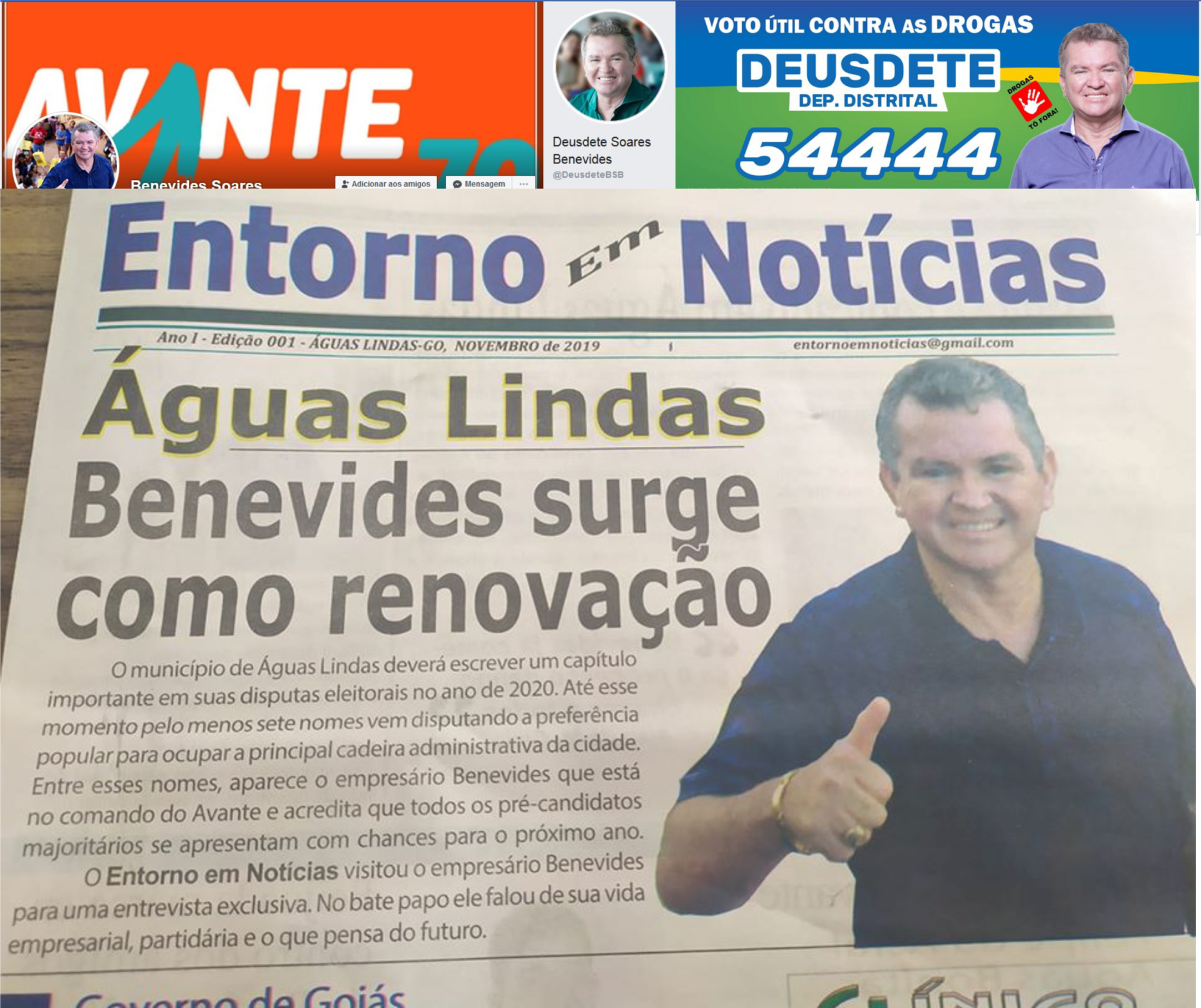 Deusdete ou Benevides? Quer enganar quem?