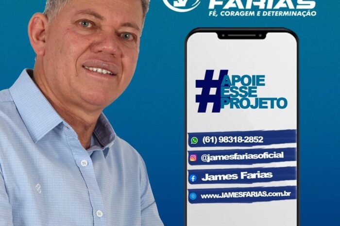James Farias, é pré candidato a vereador por Águas Lindas de Goiás