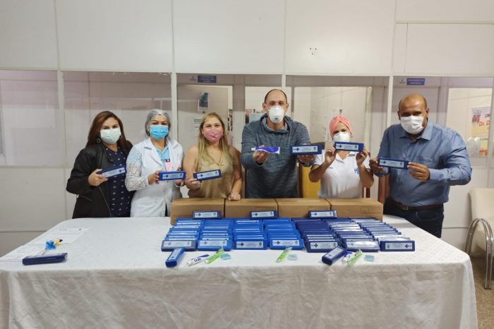 Kits de higiene bucal foram entregues no Hospital Municipal Bom Jesus e no Hospital de Campanha em Águas Lindas
