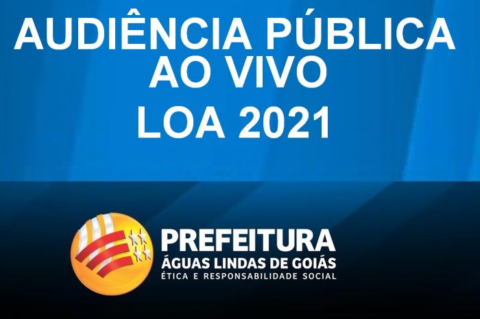 Prefeitura de Águas Lindas realiza audiência pública ao vivo para discutir LOA 2021
