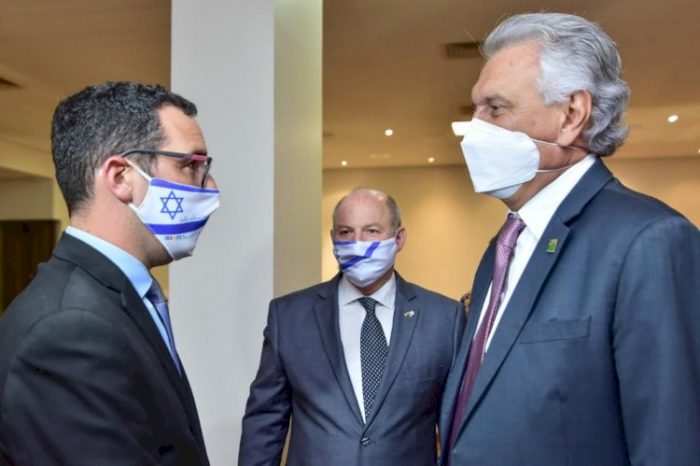 Caiado se reúne com embaixador interino de Israel no Brasil e discute cooperação tecnológica voltada para setor agrícola