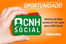 VALPARAISENSES, ATENÇÃO PARA A OPORTUNIDADE: GOVERNO DE GOIÁS ANUNCIA 27 MIL VAGAS PARA A CNH SOCIAL