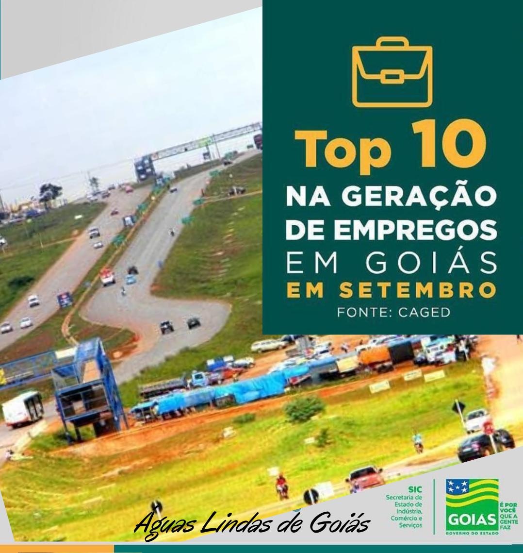 Prefeito Lucas Antonietti coloca  Águas Lindas entre as 10 cidades goianas que mais geraram emprego no mês de setembro.