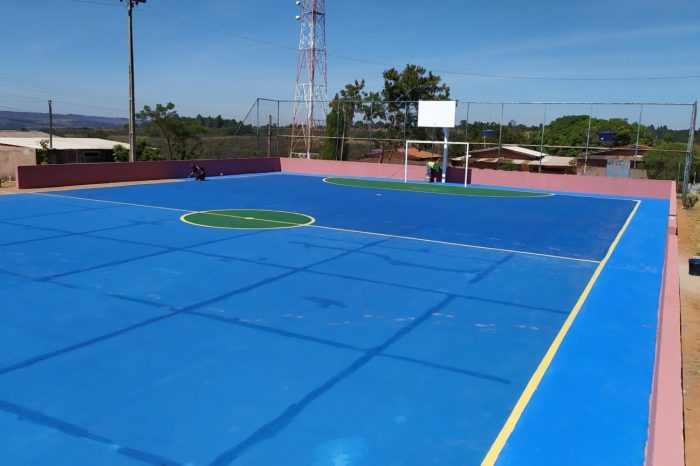 QUADRA POLIESPORTIVA DE MONTE ALTO FOI REFORMADA