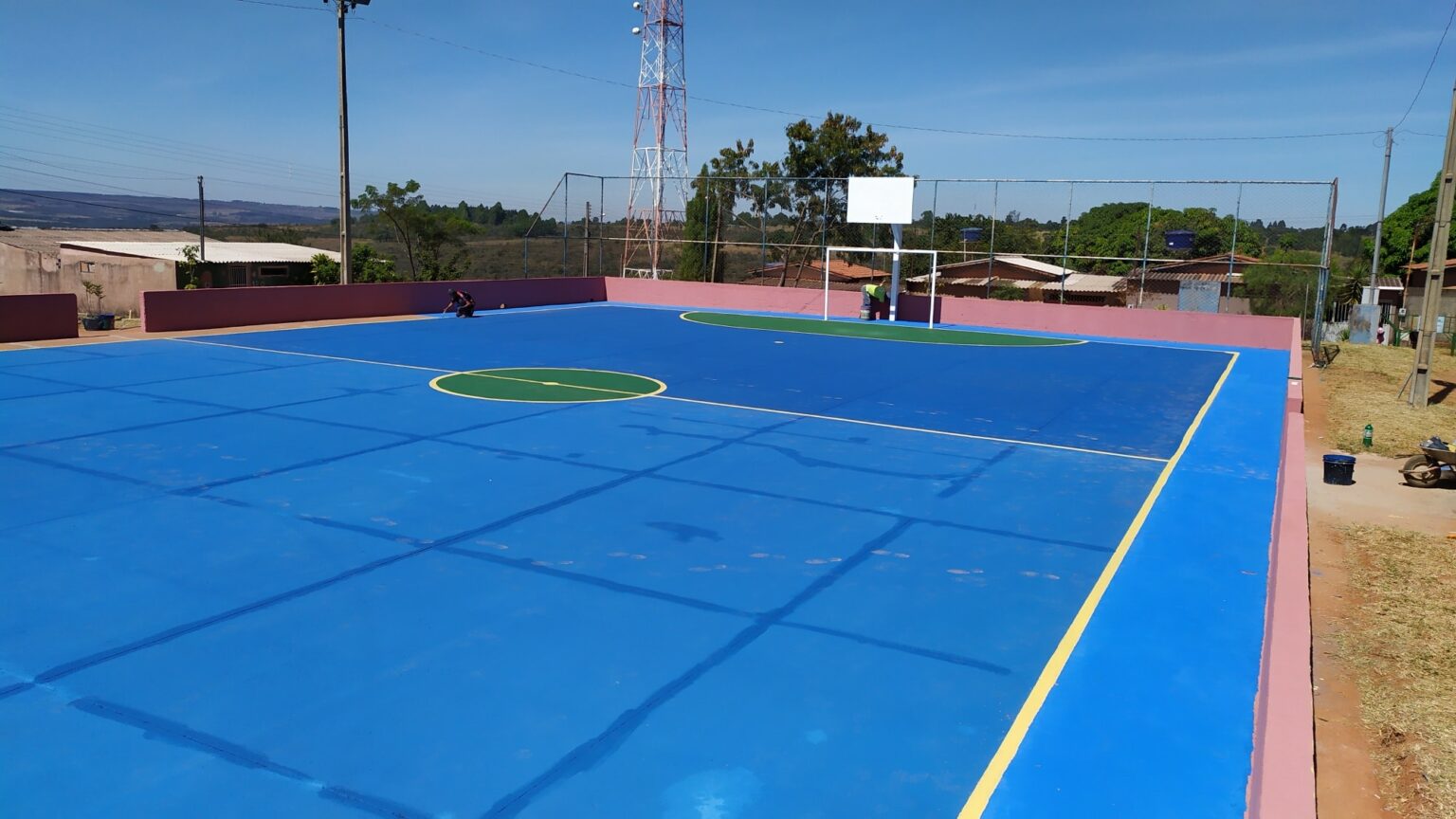 QUADRA POLIESPORTIVA DE MONTE ALTO FOI REFORMADA