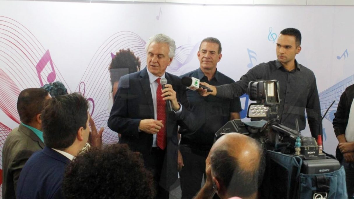 Governador Ronaldo Caiado inaugura novos estúdios da Brasil Central