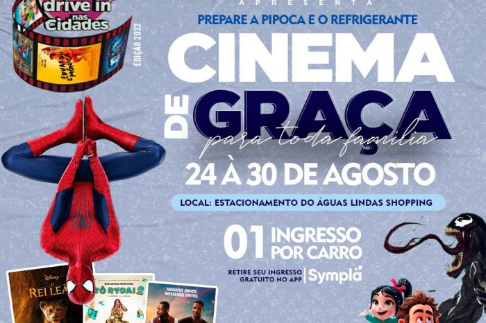 Cinema de graça para toda família