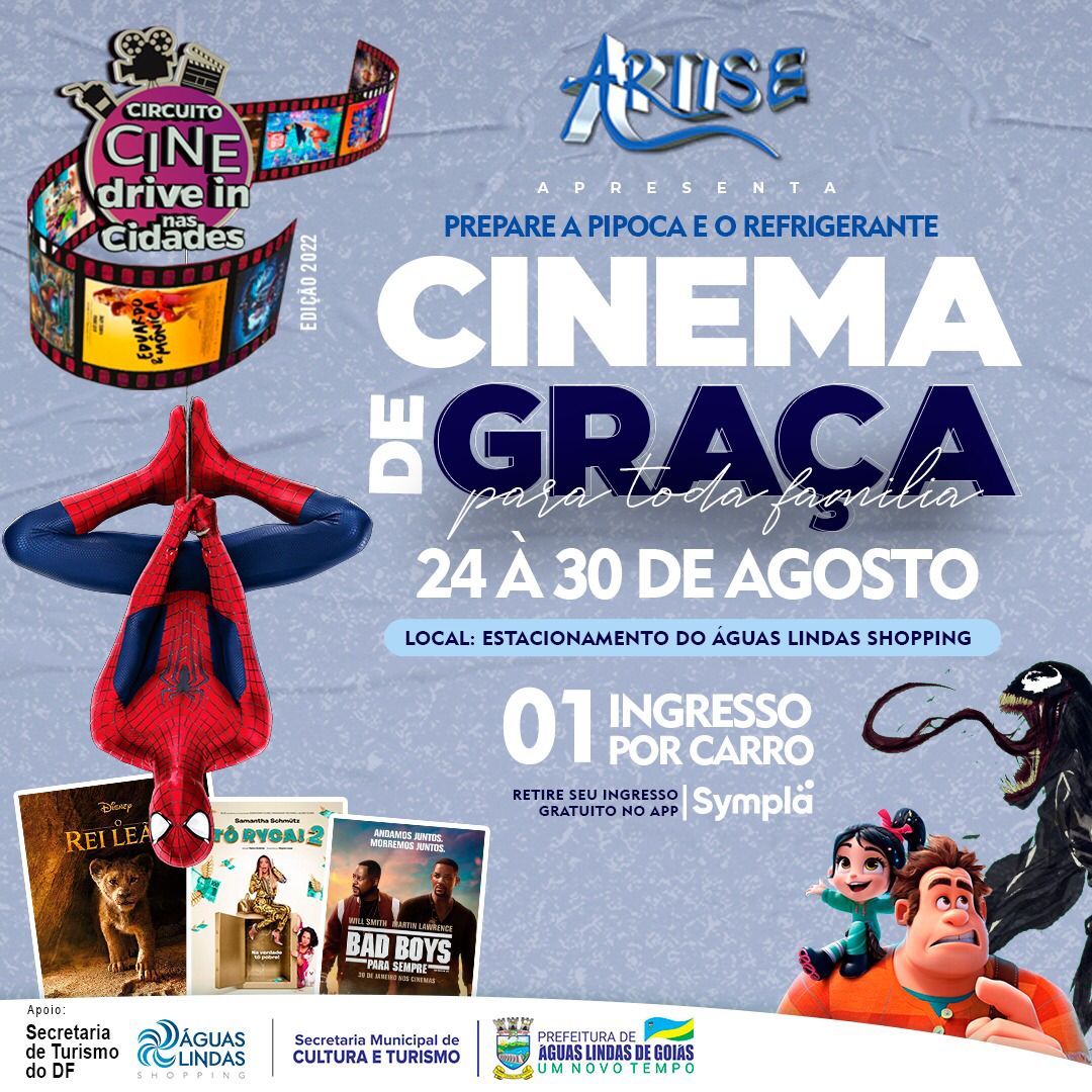 Cinema de graça para toda família