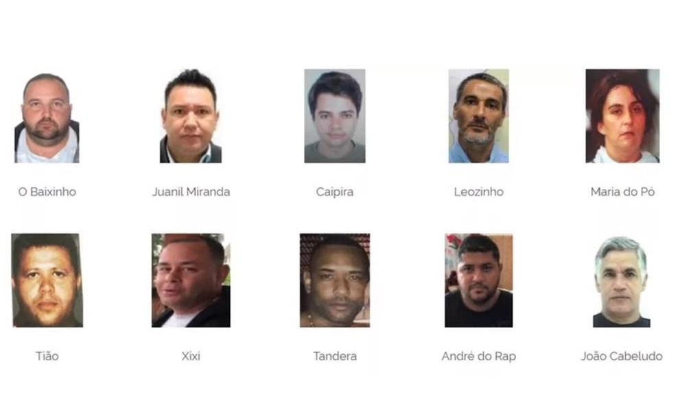 Governo atualiza lista dos 10 criminosos mais procurados do Brasil e seus crimes; veja quem são