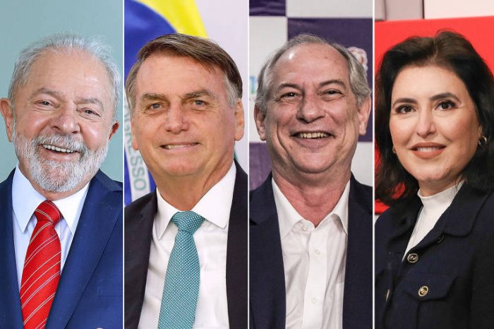 Pesquisa Ipespe/Abrapel: Lula tem 44%, Bolsonaro 36%, Ciro 8% e Simone Tebet 5%