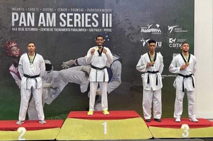 Goianos sobem ao pódio e faturam 3 medalhas no Pan AM Series de Taekwondo