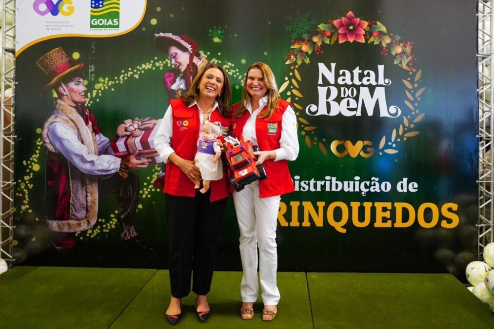 Gracinha Caiado dá início a entrega de meio milhão de brinquedos a crianças dos 246 municípios goianos