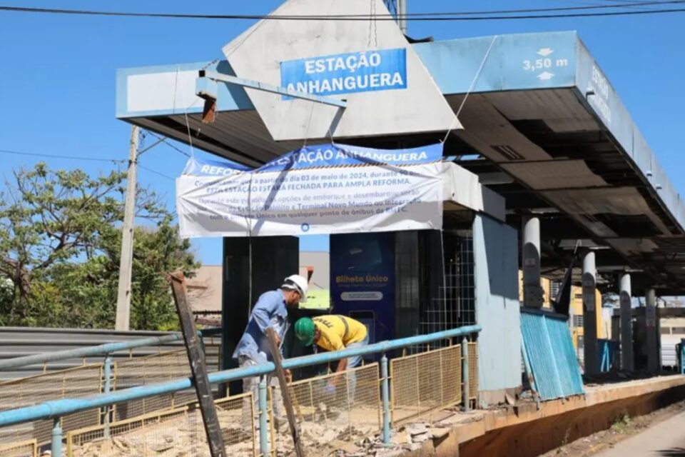 Eixo Anhanguera: reforma de mais três estações deve ser concluída em agosto