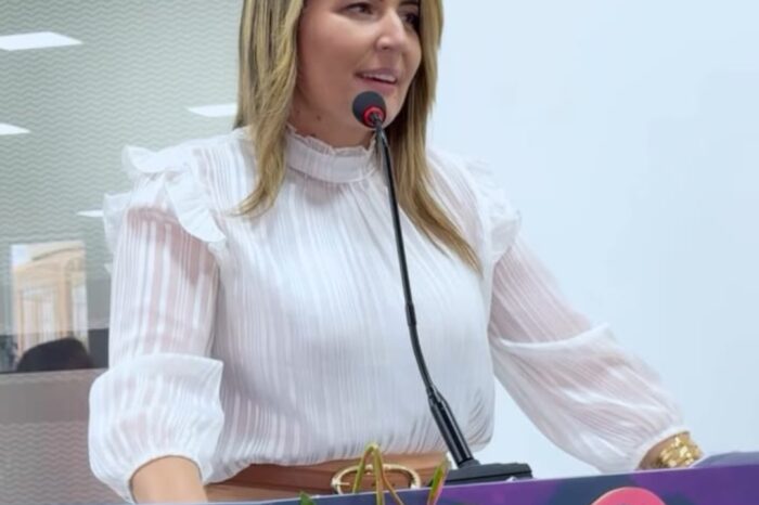 vereadora Giva Felipe brilha na condução da sessão solene em homenagem ao dia da mulher