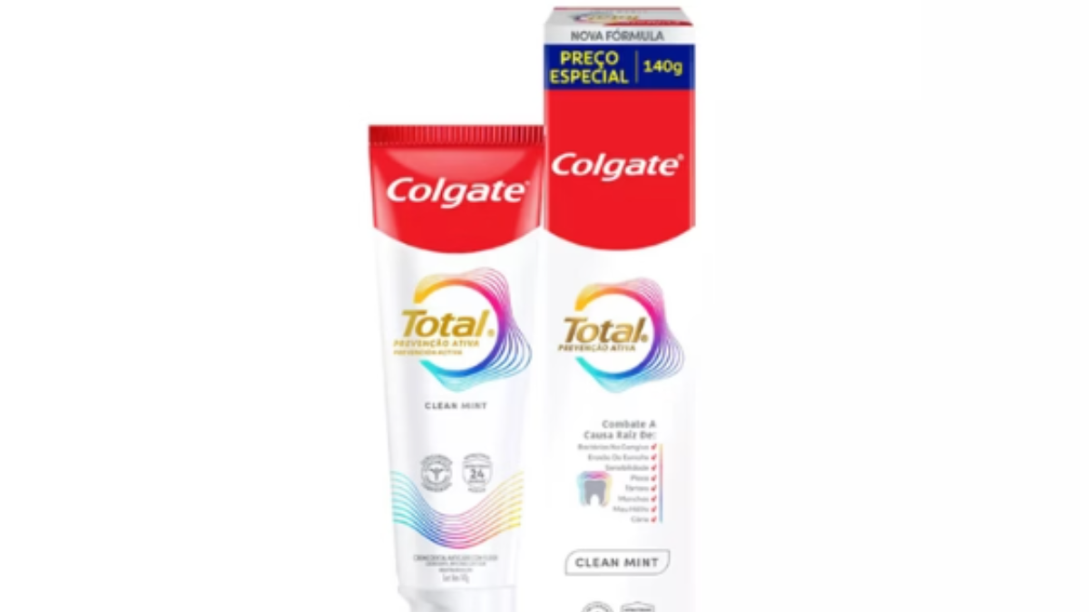 Entenda o motivo da proibição da venda do creme dental Colgate Total Clean Mint