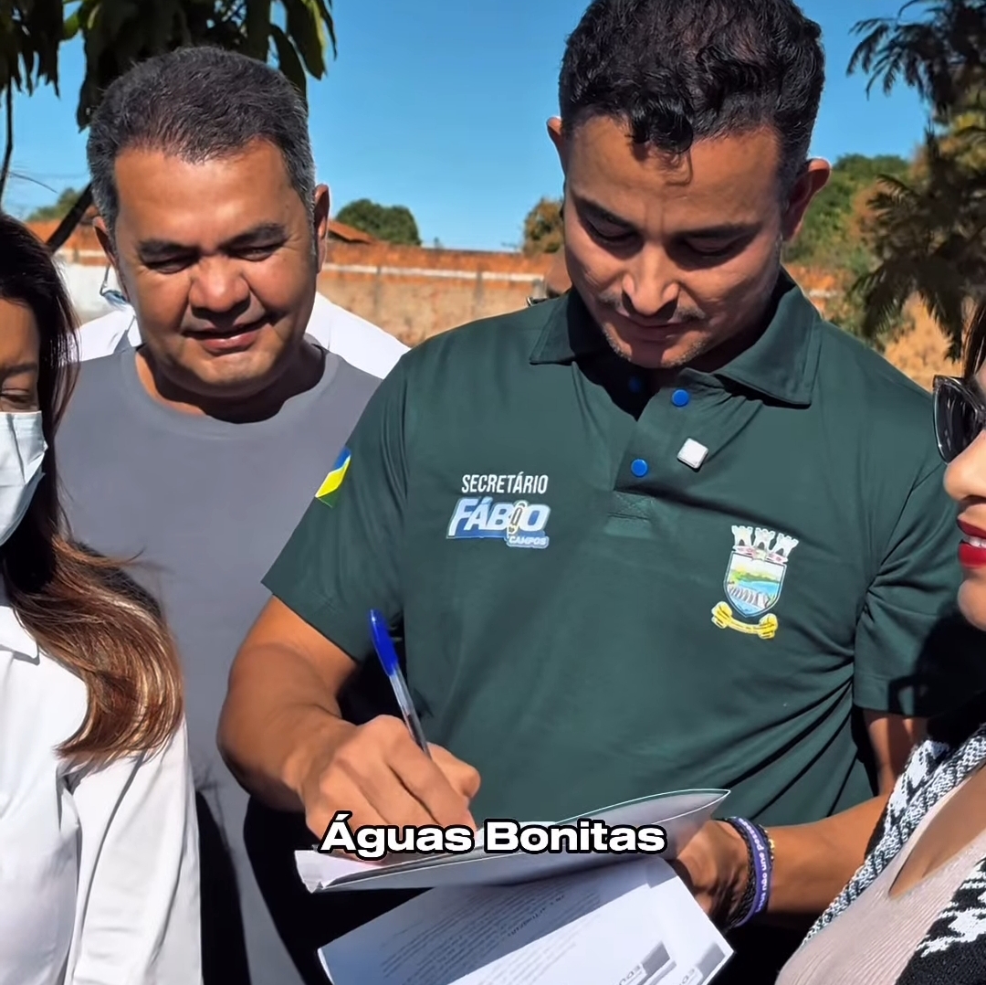 Fábio Campos assina ordem de serviço para construção da Escola Municipal Mestre Zezito em Águas Lindas de Goiás