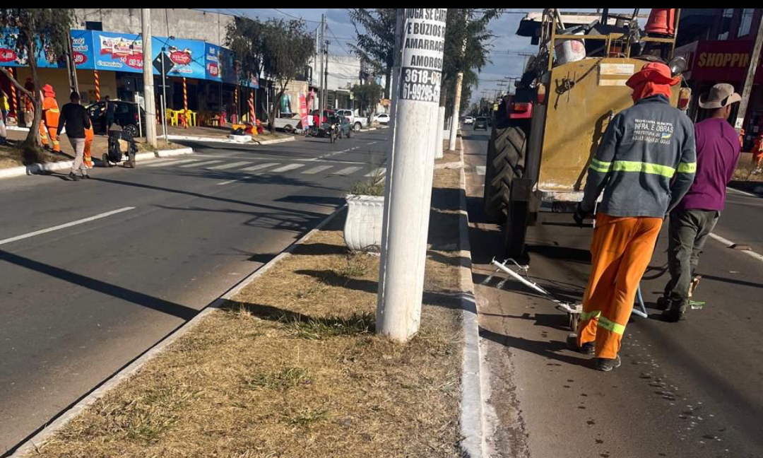 📍 Limpeza e Pintura de Meio-Fio na Avenida JK – Jardim Brasília – Terça-feira, 05/08