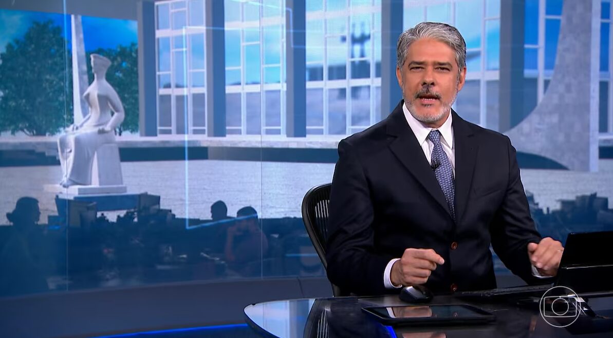 Filha de William Bonner registra bastidores da despedida do pai do “Jornal Nacional”