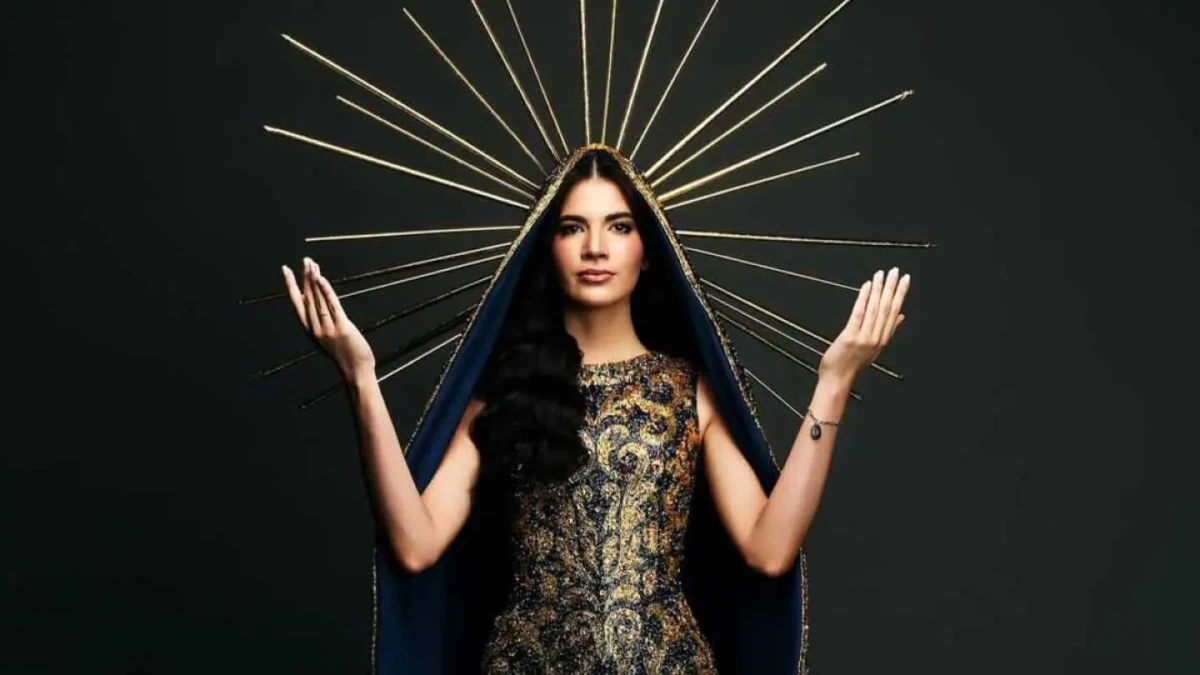 Miss que desfilou de Nossa Senhora Aparecida precisou de sete meses e equipe de 15 pessoas para confeccionar roupa, saiba quanto custou